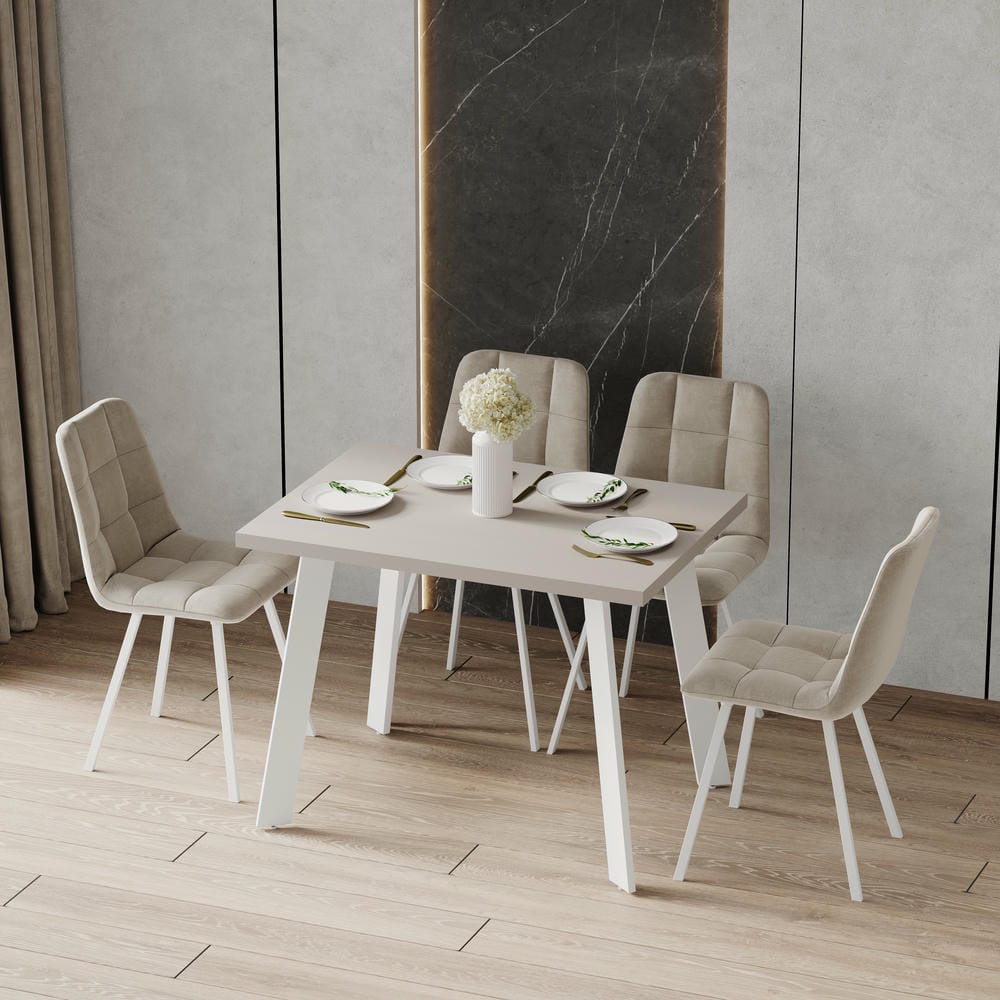 Кухонный стол на кухню в стиле Loft "ORIGINALL" 120х75х75 из ДСП, металлический стильный обеденный стол лофт — изображение 18