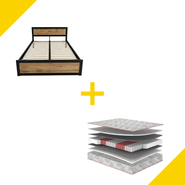Осінній цінопад: Ліжко Loft + Матрац Carmin