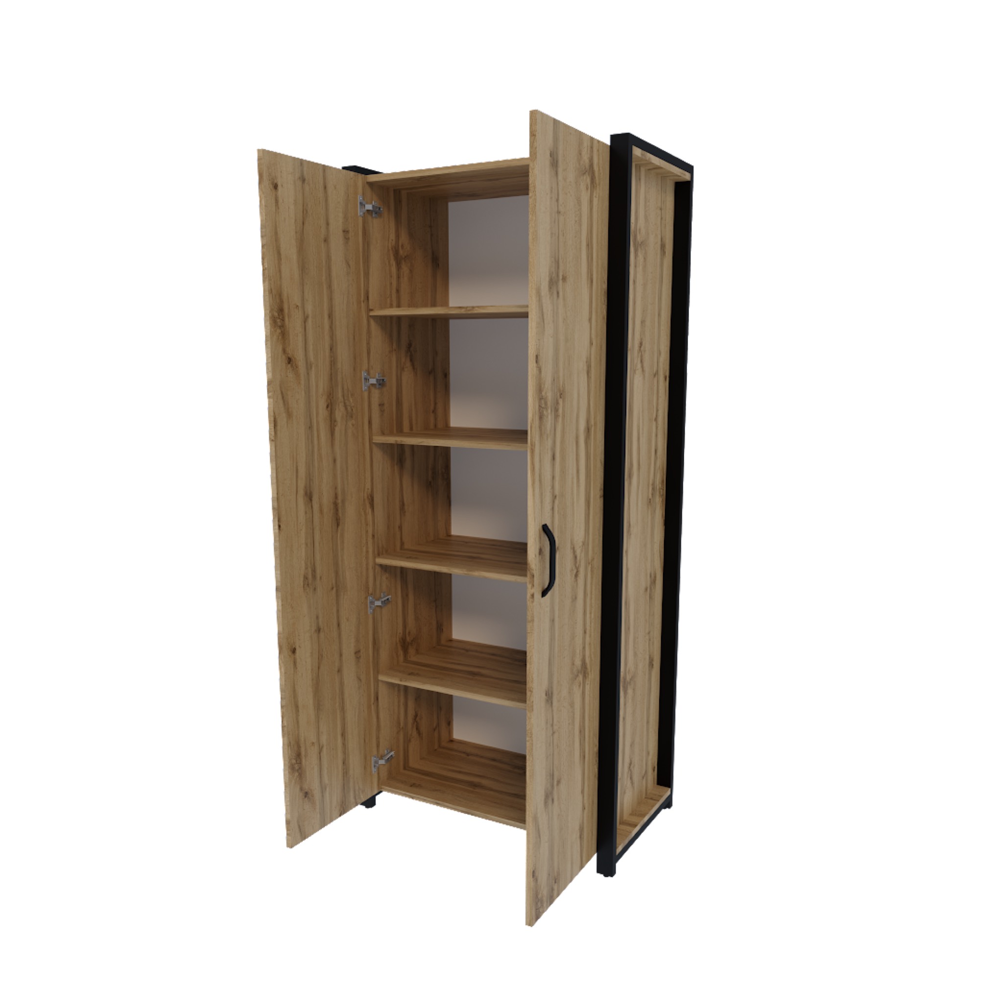 Шкаф 2Д LOFT полки — изображение 3