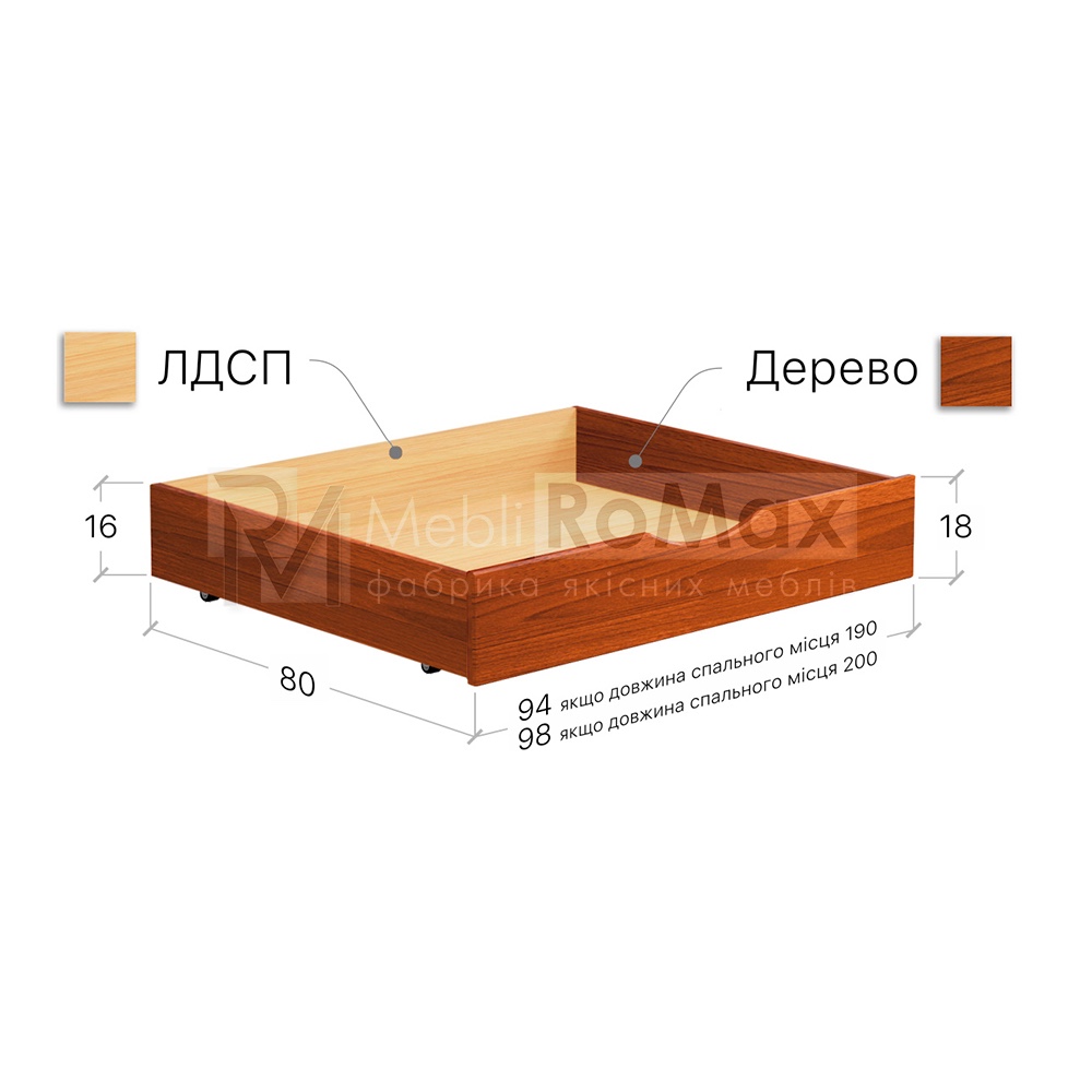 Ящик для Дует/Нота 2,0 ДСП комфорт - Зображення 2